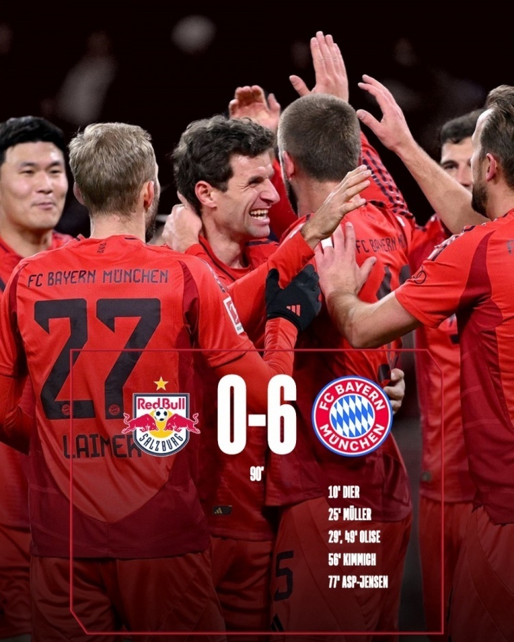 包含拜仁慕尼黑豪取胜利，晋级比赛八强的词条